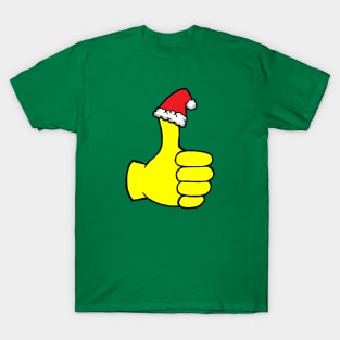 Thumbs Up Santa Hat T-Shirt